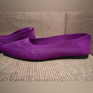 Women’s Knit Ballet Flats - Purple
